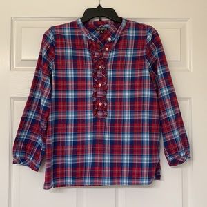 J.Crew Mercantile Popover Flannel Plaid Shirt